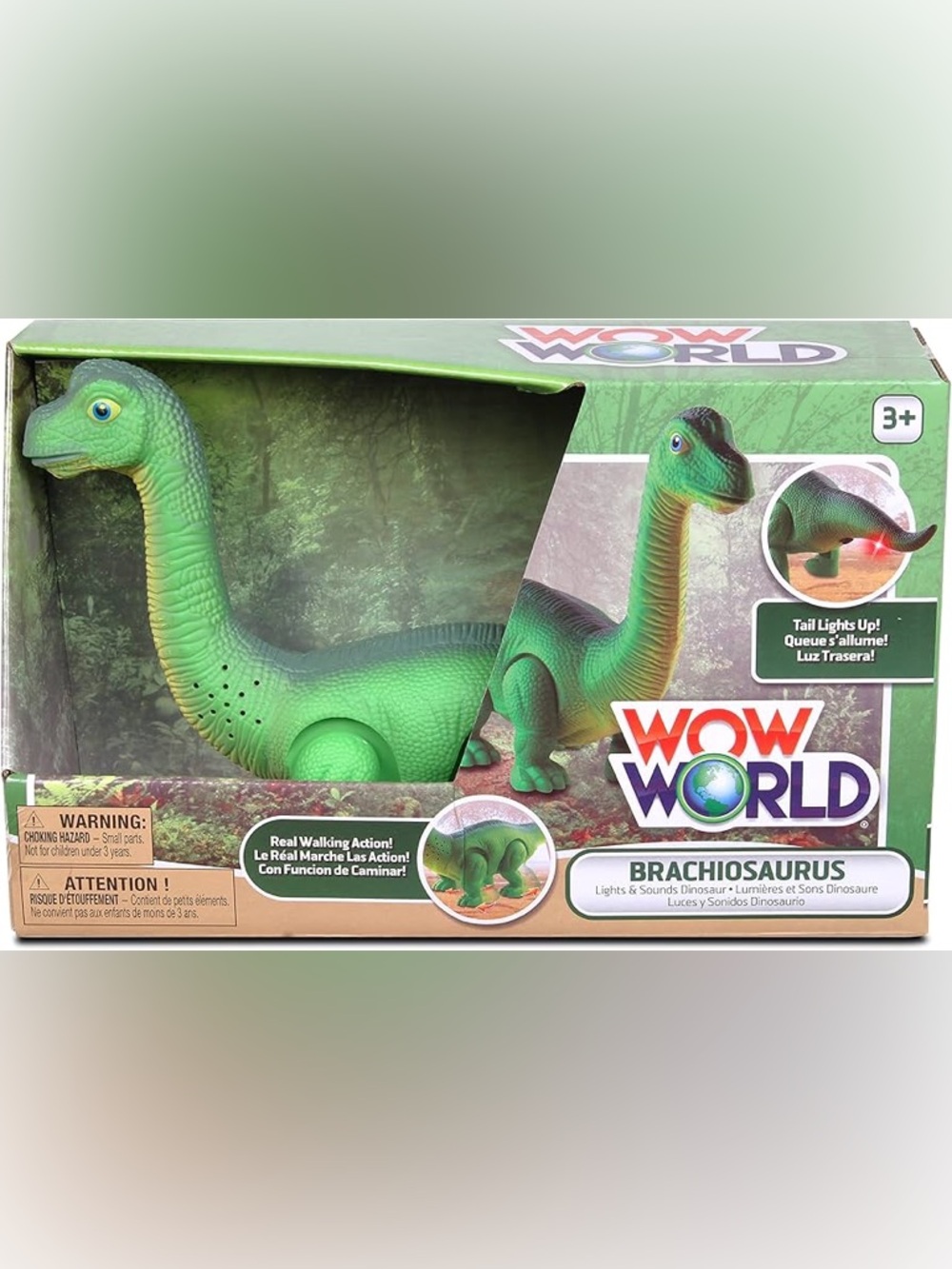 NKOK WowWorld B/O Brachiosaurus (Walks, Lights & Sounds)